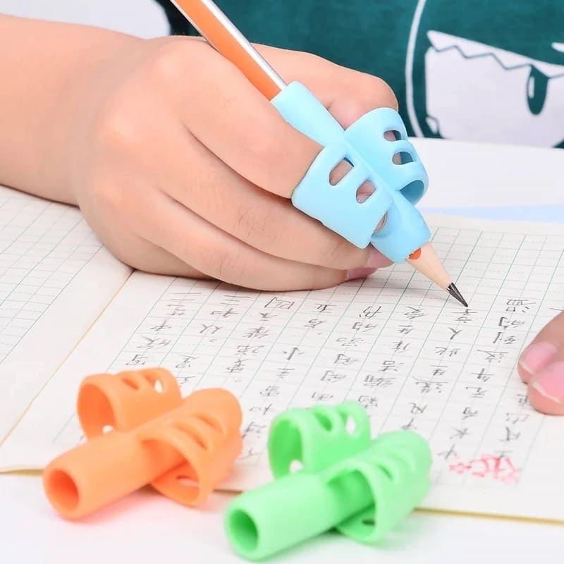 3Pcs Creative Two Finger Pencil Grips, Fingers Silicone Pen Holder For Students, Child Cute Writing Correction Stationery, Student Stationery Teaching Equipment 3Pcs Creative Two Finger Pencil Grips, Fingers Silicone Pen Holder For Students, Child Cute Writing Correction Stationery, Student Stationery Teaching Equipment
